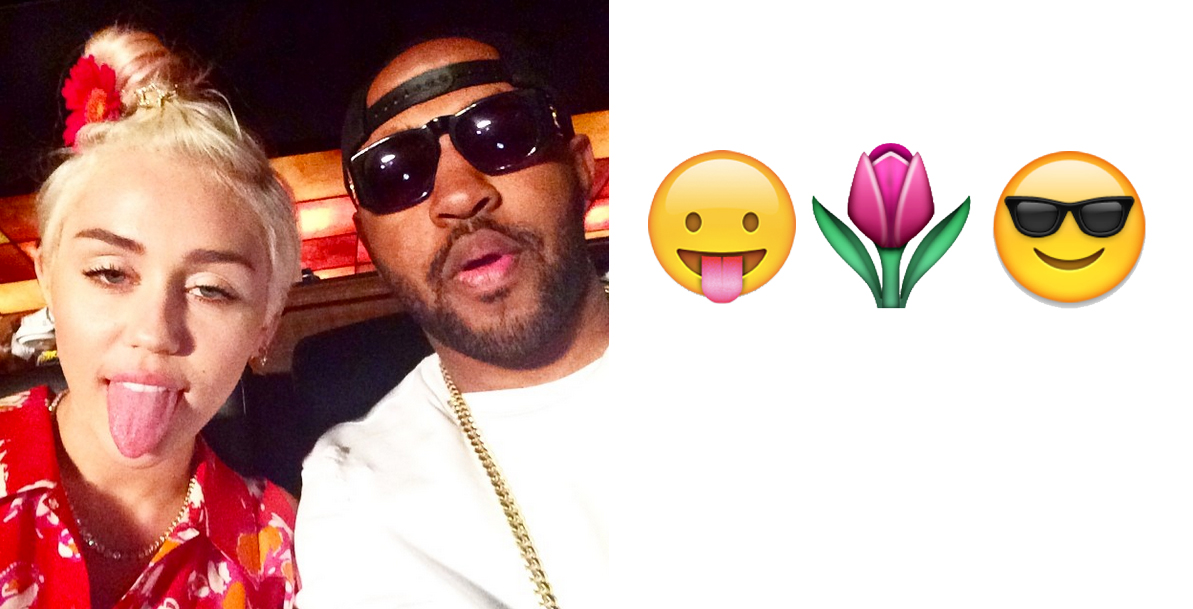 Miley Cyrus' Instagram Selfie Spree As Told By Emojis - J-14 | J-14