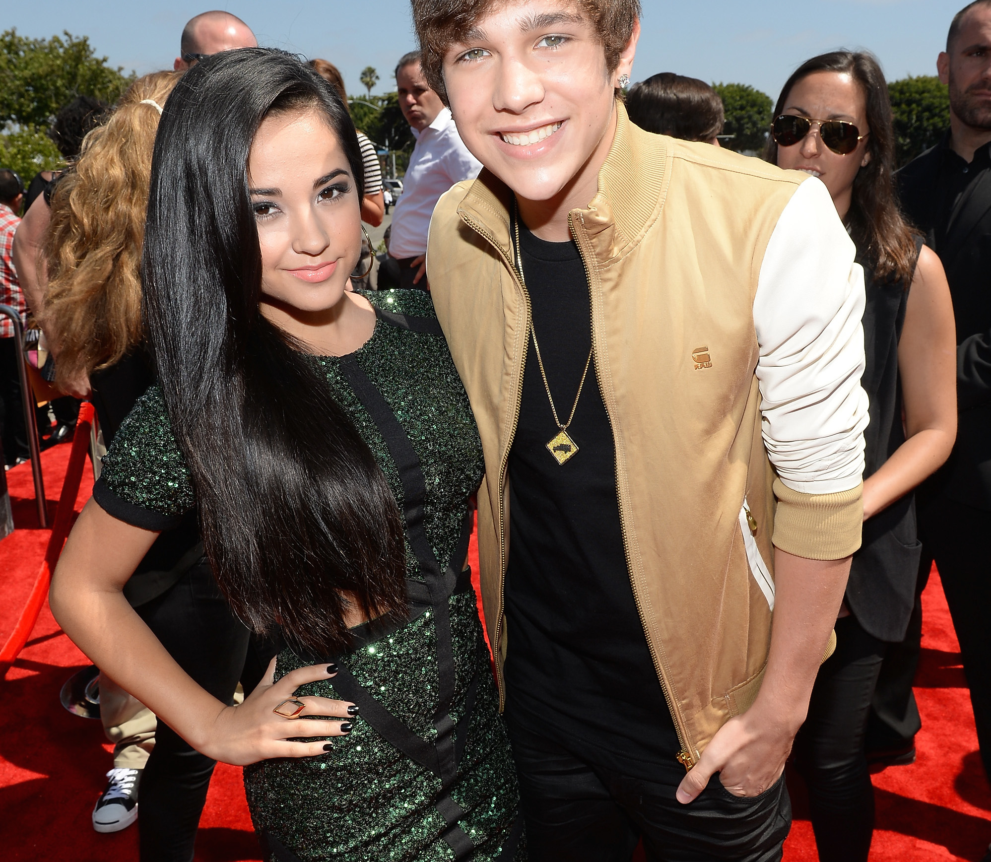 austin mahone with becky g