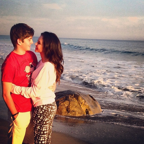 ryan newman and jack griffo kissing