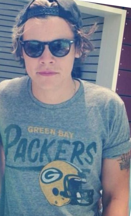 harry styles green bay packers jersey