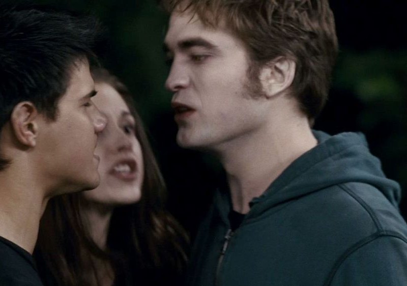 edward and jacob fighting over bella