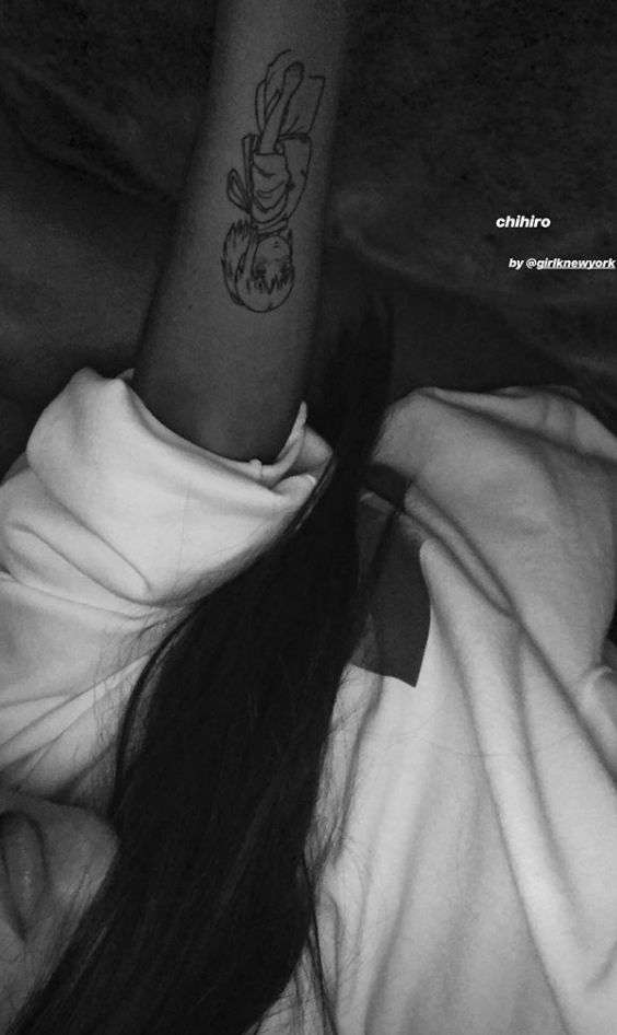 Ariana Grande Gets Huge Tattoo of Anime Character  Entertainment Tonight