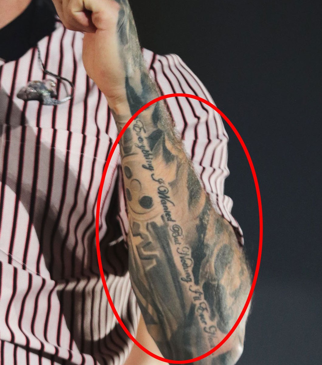 liam payne tattoo arrows