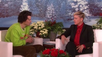 Harry Styles Clam Up When Ellen DeGeneres Asks About His Friendship With Ex Kendall Jenner