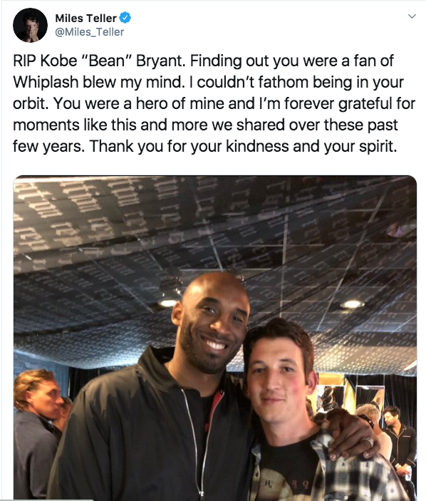 Miles Teller Says Kobe Bryant Conversation Changed His Life