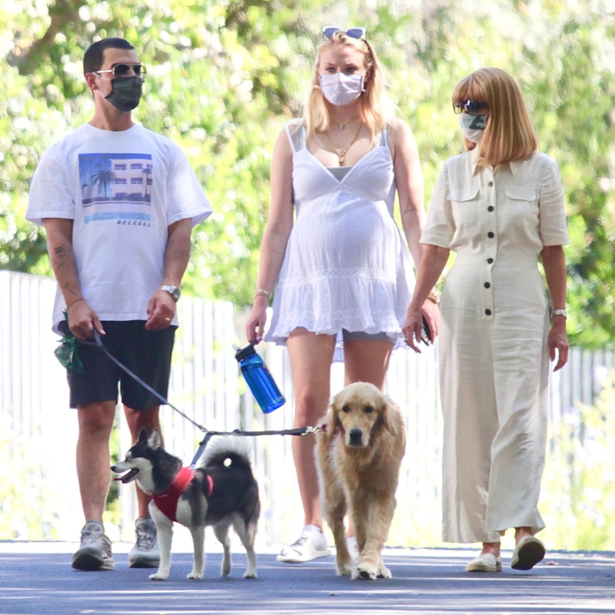 Pregnant Sophie Turner flaunts baby bump on walk with Joe Jonas