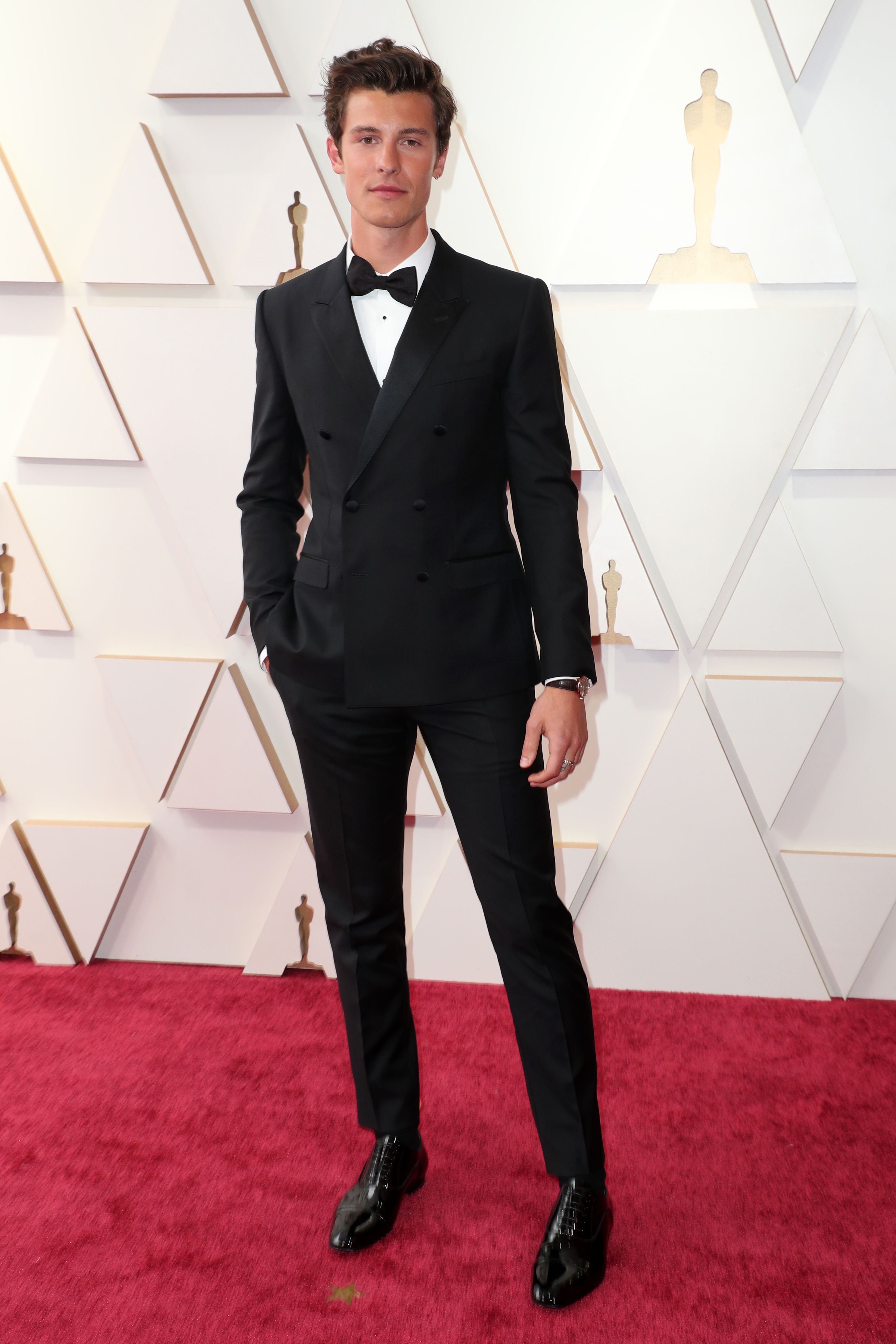 Shawn Mendes' Outfit at the 2022 Oscars Red Carpet Photos