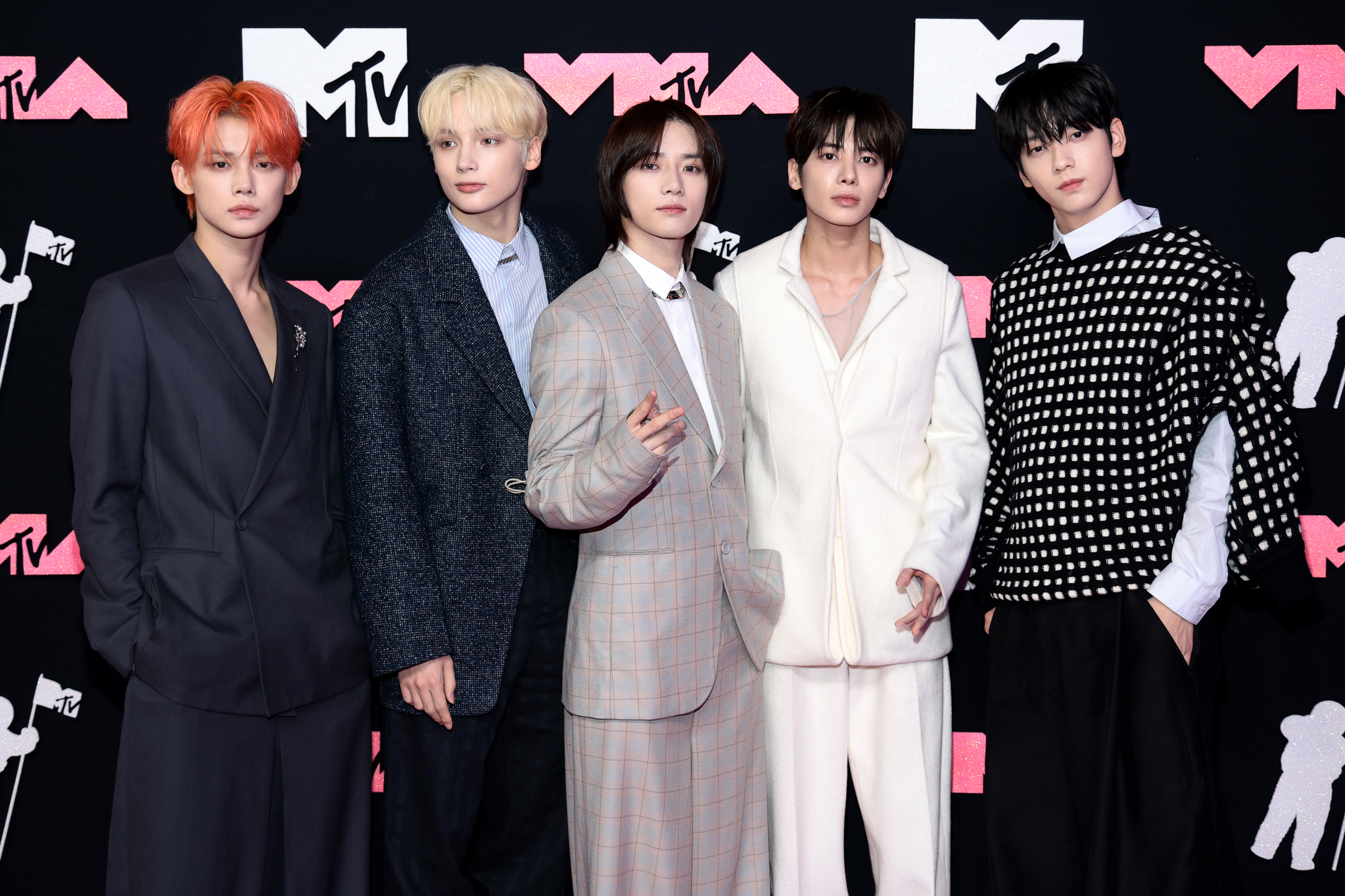 TXT Turns Heads at the 2023 VMAs Red Carpet Photos